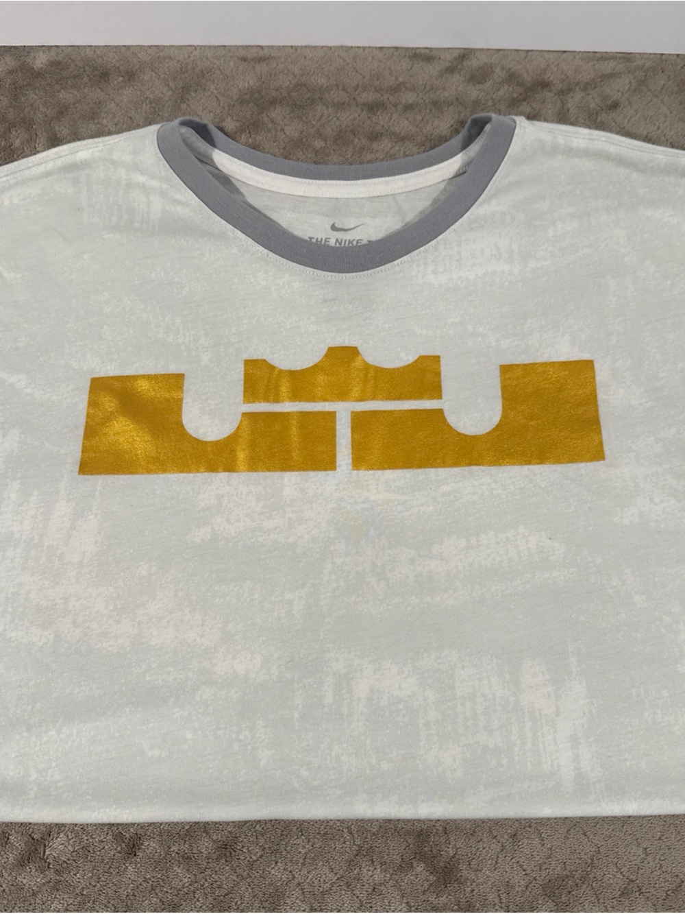 Nike Lebron Dri-Fit Gold Crown T-Shirt Size XL 917392 100